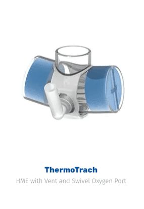 Flexicare ThermoTrach Tracheostomy HME with Vent Swivel Oxygen Port & 2.1m Oxygen Tubing