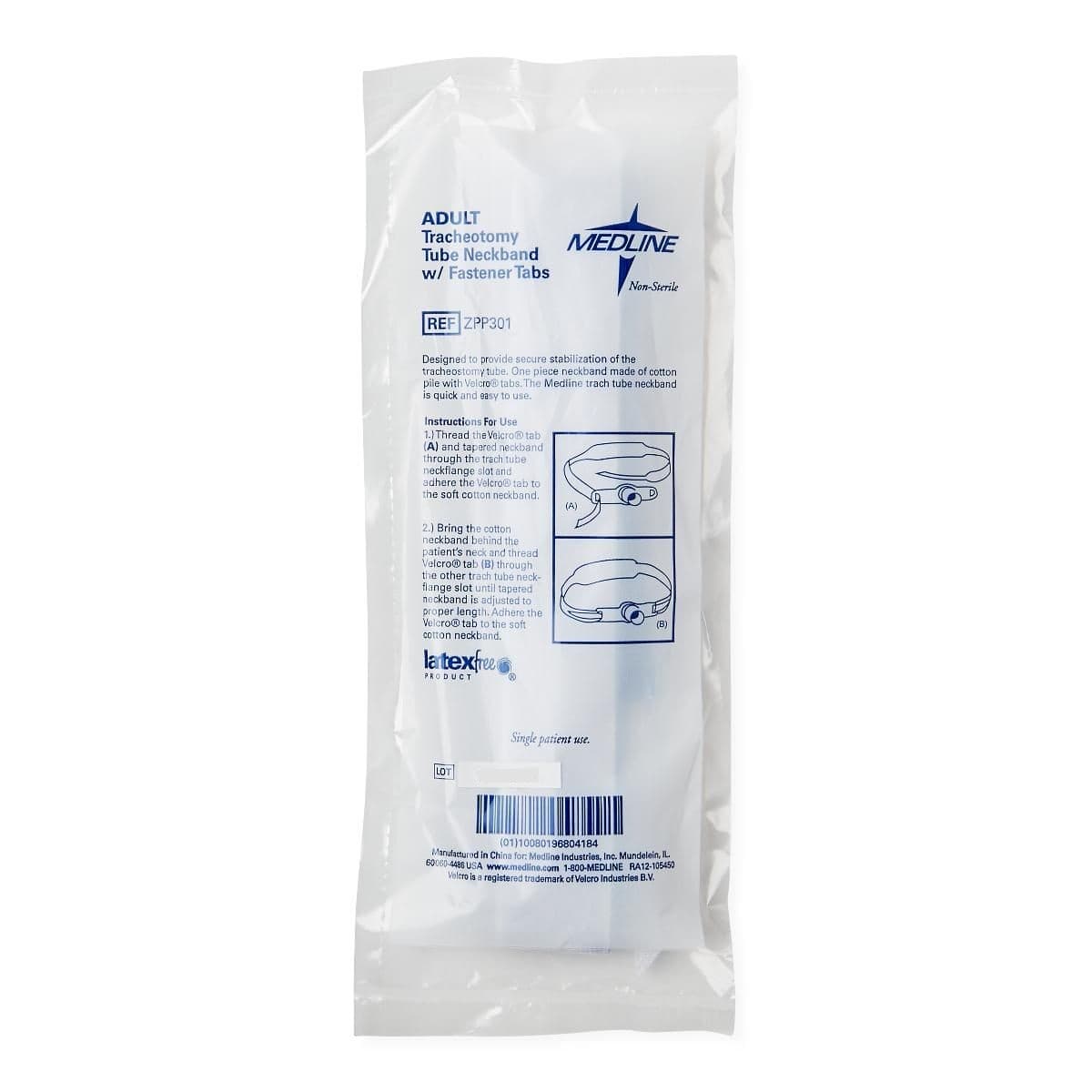 Medline Adult Tracheostomy Neckband 20/Box