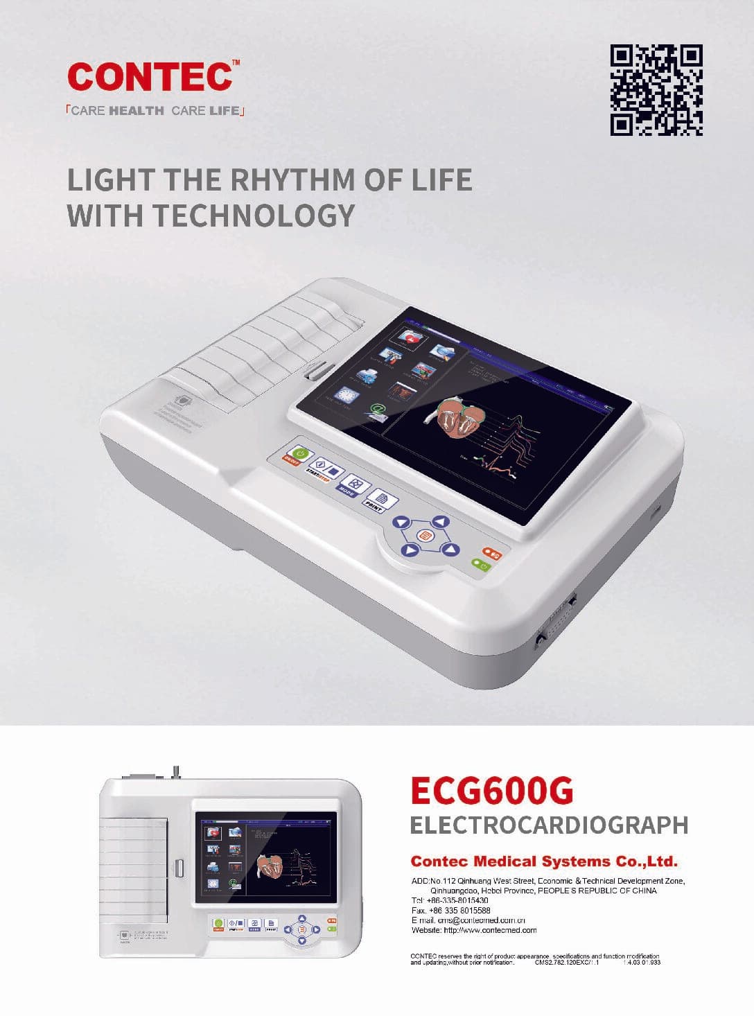 Contec ECG600G 6 Channel Electrocardiograph