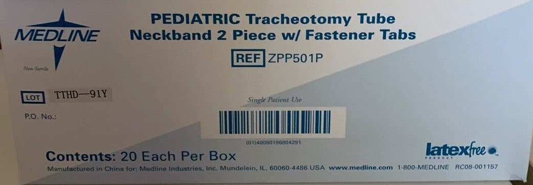 Medline Pediatric Tracheostomy Neckband 20/Box