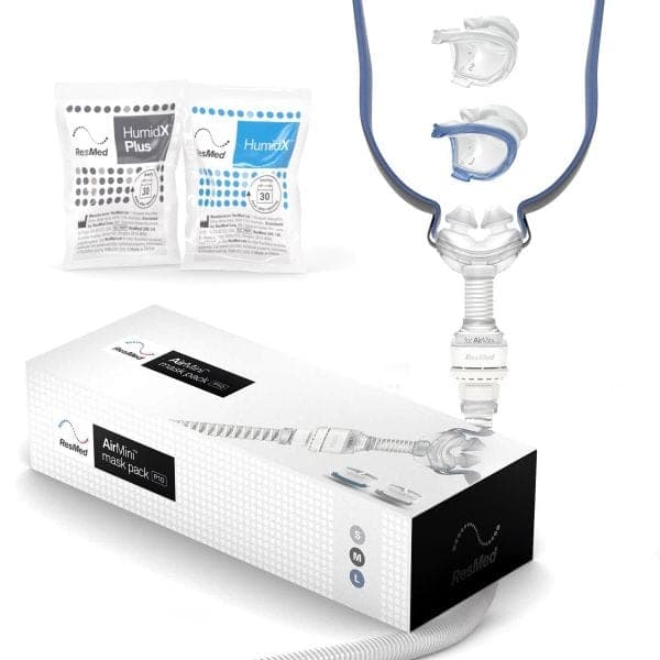 ResMed AirMini P10 Setup Pack with AirFit P10 Nasal Pillow CPAP Mask