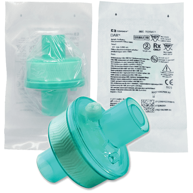 Covidien DAR Adult-Pediatric Electrostatic Filter HME