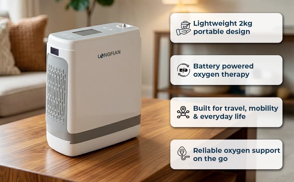 JAY-1000P Pulse Flow 5L Oxygen Concentrator