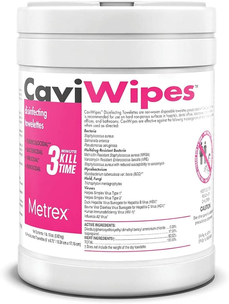 Cavi Wipes Disinfectant Towelettes 160's Can
